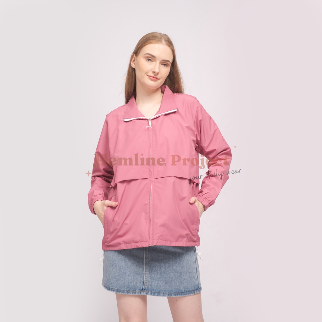 Elya Jaket Coach Wanita - Dust Pink