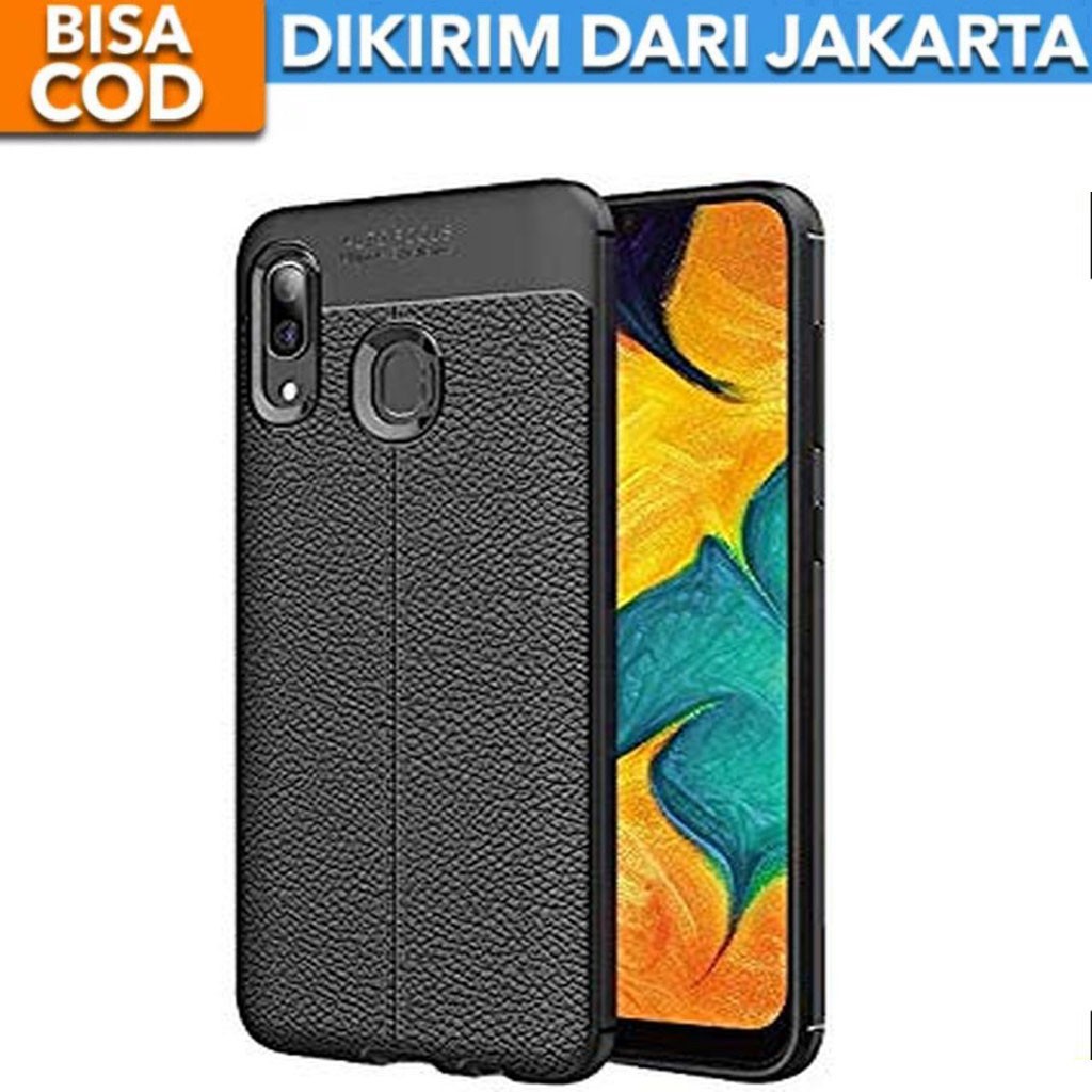 Case Auto Focus Samsung Galaxy A30 Leather Experience SoftCase Slim Ultimate / Casing Kulit