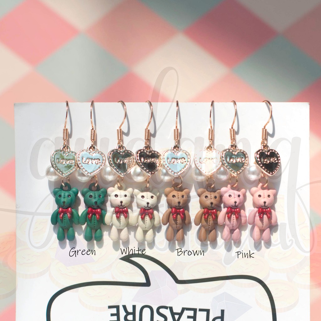 Anting Korean Bear Beruang Korea Lucu Unik GH 203742