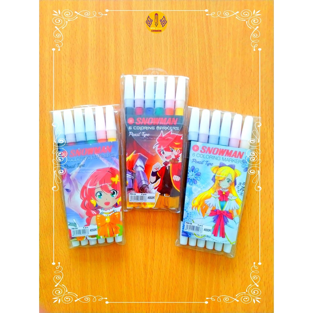 

Spidol Warna Snowman PW-6A Spidol Loos Marker 6 Color