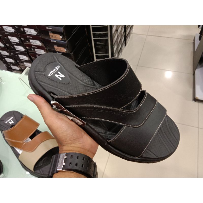 Sandal Nevada pria bahan  full karet Ringan New