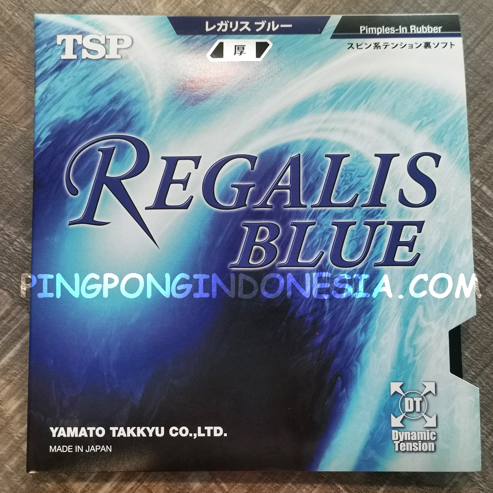 TSP Regalis Blue - Karet Rubber Pingpong Tenis Meja Bat Bet Sponge Biru