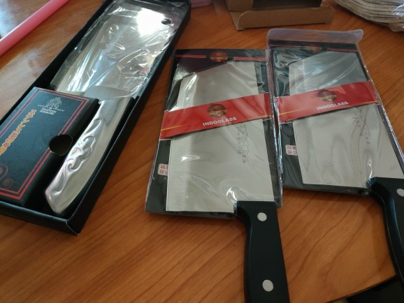 Pisau Daging Golok Tulang Pisau Dapur Stainless Steel 30cm