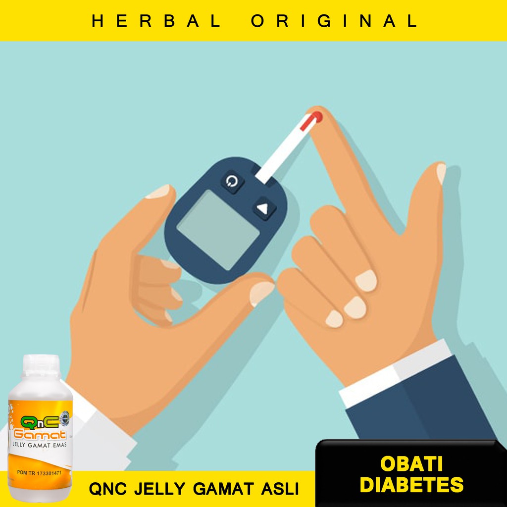 Obat Luka Diabetes Basah - Kering - Obat Herbal Untuk Diabetes - Luka Diabetes Qnc Jelly Gamat