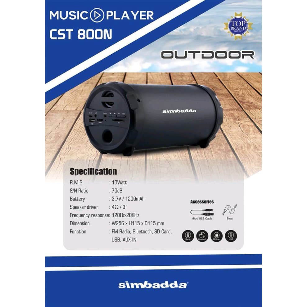 Speaker Portable Simbadda CST800N
