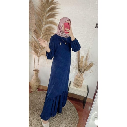 Crinkle Airflow Kwalitas import Gamis Polos Terlaris