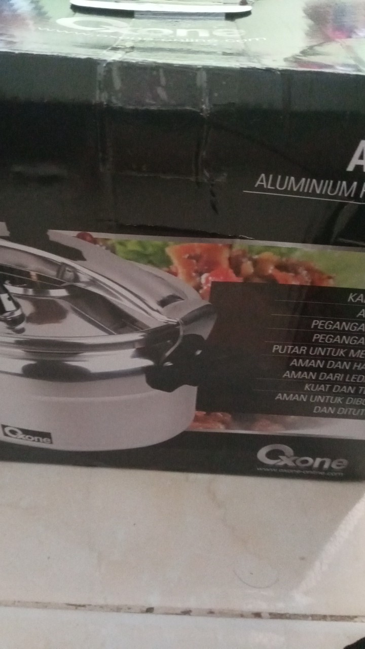 Oxone Ox 2012 Aluminium Panci Presto Alupress Pressure Cooker 12 Liter