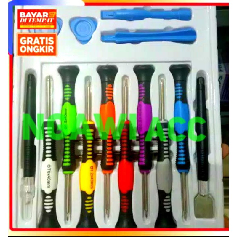 Obeng hp obeng servis hp lengkap fullset