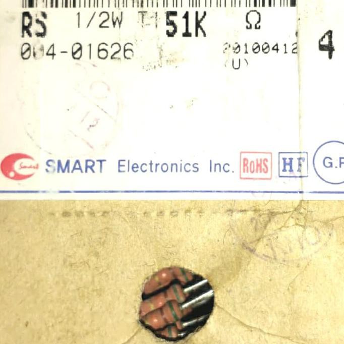 51kohm 1/2watt 51k 1/2w Resistor mttban99 Ayo Beli