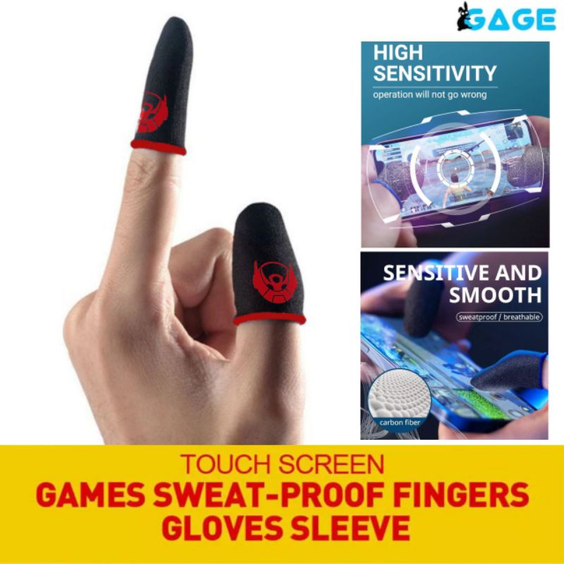 BIGETRON Sarung Game Jempol Anti Licin Keringat Sleeve Finger Touch screen Hp Premium