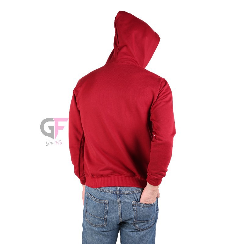 GIOFLO Sweater Fleece Vest Mens Keren Simple Merah Maroon / SWE 985