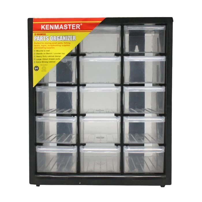  KENMASTER  Rak  15 Slot Drawer Rak  Komponen  Laci Partisi 