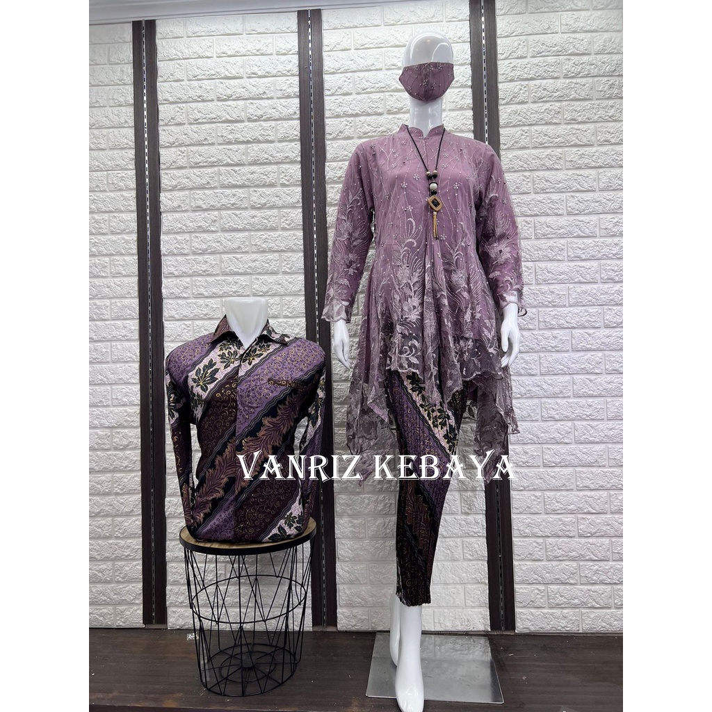 KEBAYA COUPLE KEMEJA BATIK / KEBAYA TUNIK COUPLE / KEBAYA TUNIK MODERN / KEBAYA BUSUI / KEBAYA JUBRAI TILLE / TUNIK TILLE / KEBAYA PESTA /  TUNIK TILLE / KEBAYA WISUDA / KEBAYA TUNIK WANITA / KABAYA TILE KONDANGAN