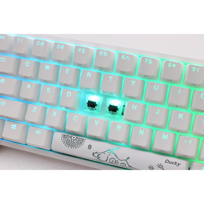 Ducky One 2 Mini Rgb Led 60 Mechanical Gaming Keyboard Pure White Shopee Indonesia