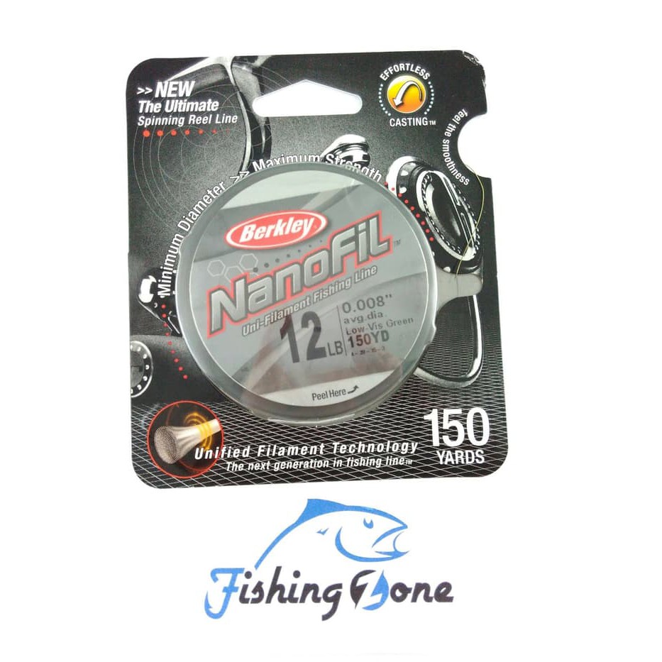 Berkley Nanofil Low-Vis Green 150YD - 12LB AP-788