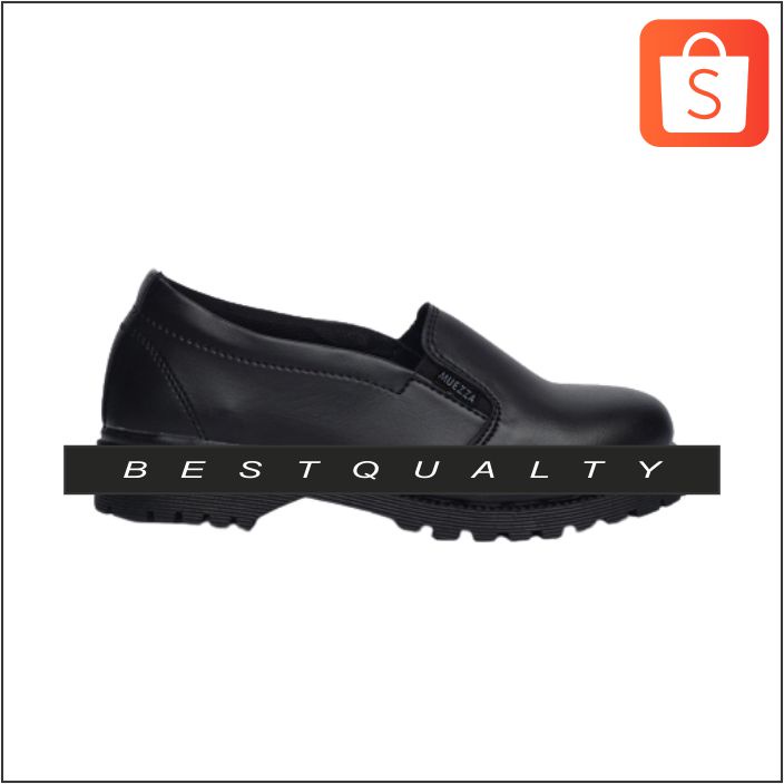 Lizza Sepatu Sneakers Boots Wanita Import Hitam Slip On