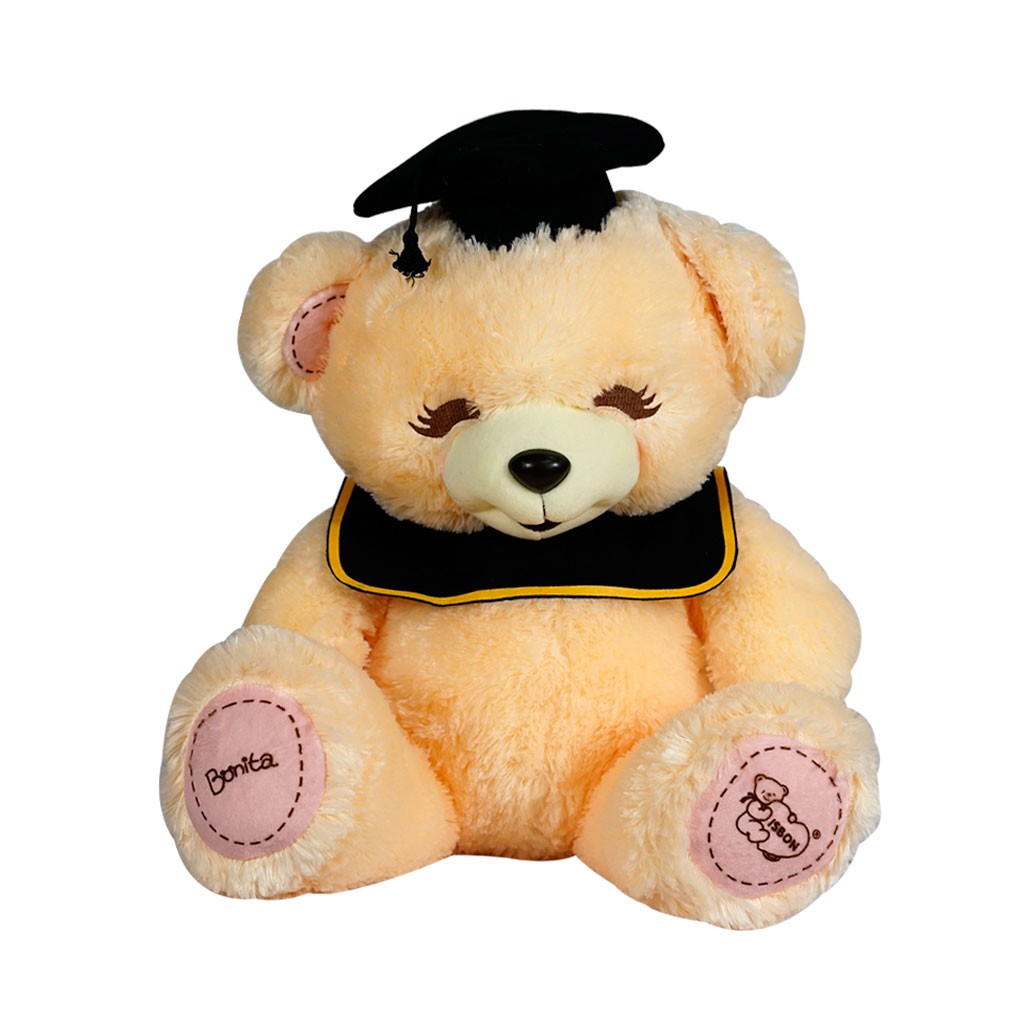 Boneka Teddy Bear sit Boney Bonita Wisuda + Toga beruang graduation lulus sempro hadiah istana boneka