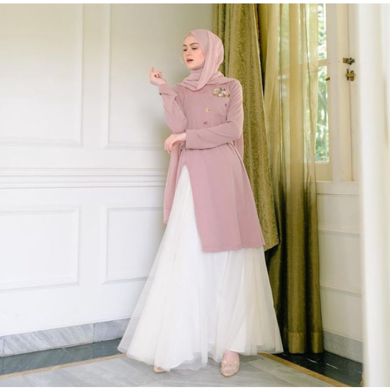 clemira dress dusty pink by ainayya