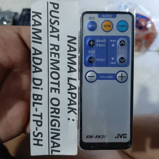 REMOTE REMOT DVD TAPE MOBIL JVC RM-RK31 ORIGINAL ASLI