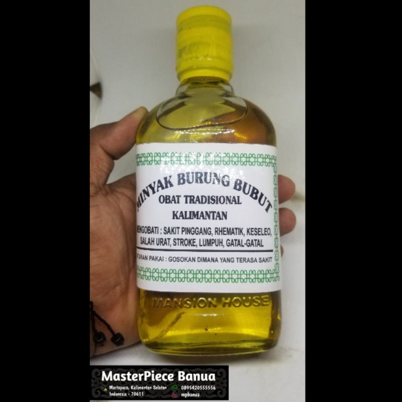 

Minyak Burung Bubut, Khas Kalimantan (Besar)