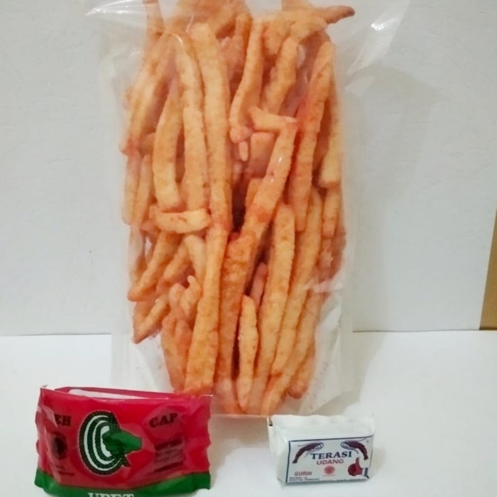 

PROMO Kerupuk Udang Stick Bumbu Balado 100gram Enak GRATIS TERASI