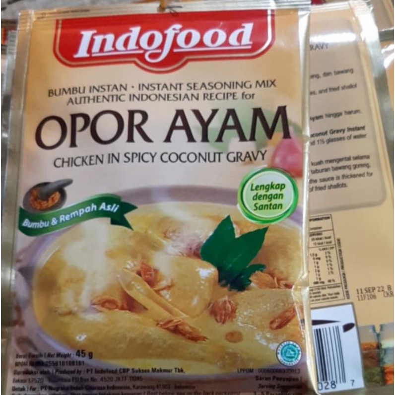 

Indofood Bumbu Instan Opor Ayam 45gr