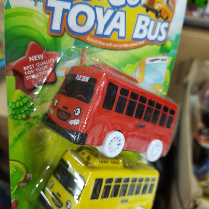 MAINAN ANAK BUS TOYA 1SET ISI 4PCS SUPER KEREN