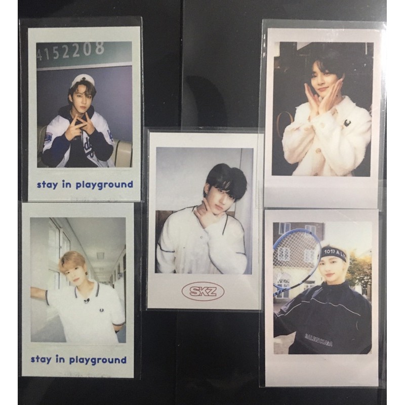 Polaroid Stray Kids Beyond Season Greetings Stay in Playground Changbin Hyunjin POB SKZ PHOTOCARD PC
