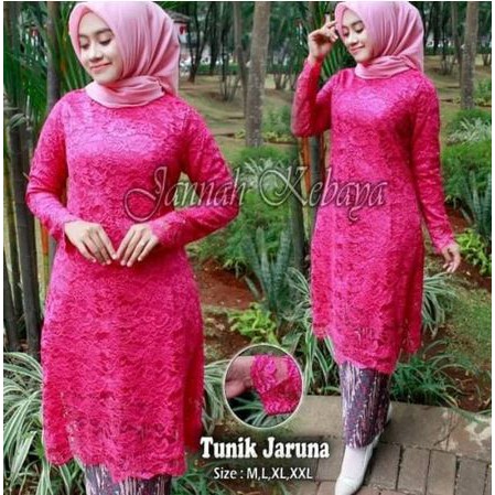 set kebaya tunik jaruna berkualitas