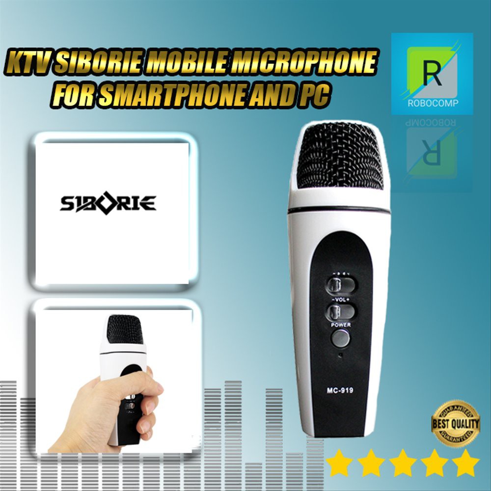 3.5mm Mini Singing Karaoke Microphone Mic HP (iphone/Samsung/SOny/Android/Zenfone,dll) PC Laptop +
