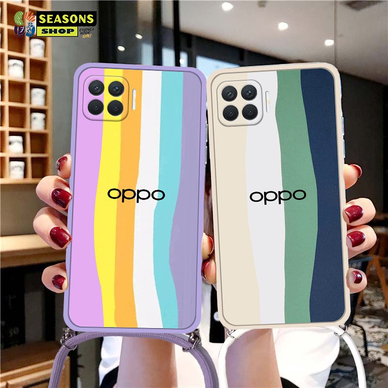 [ MS1 ] Softcase Macaron Sling Tali For Oppo A54 Reno 4f 5f A5s A1k A53 A33 A5 A9 2020 A15 A31 A3s |