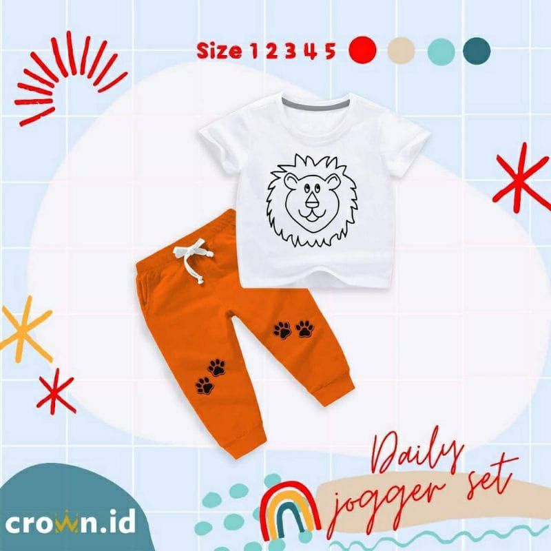 Setelan daily jogger crown.id