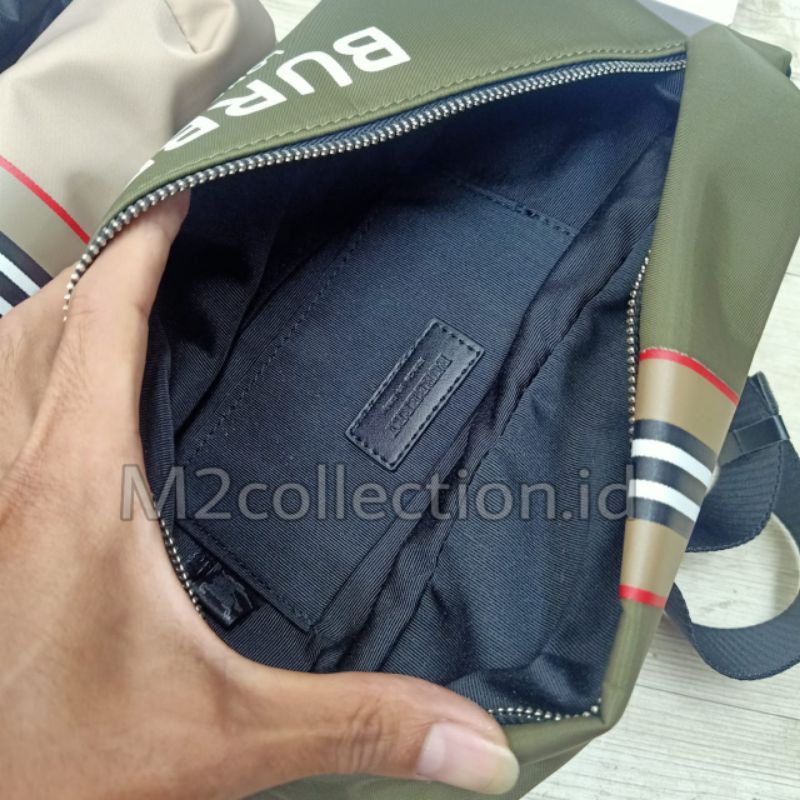 waistbag Burberry Belt Bag tas pinggang nylon premium impor