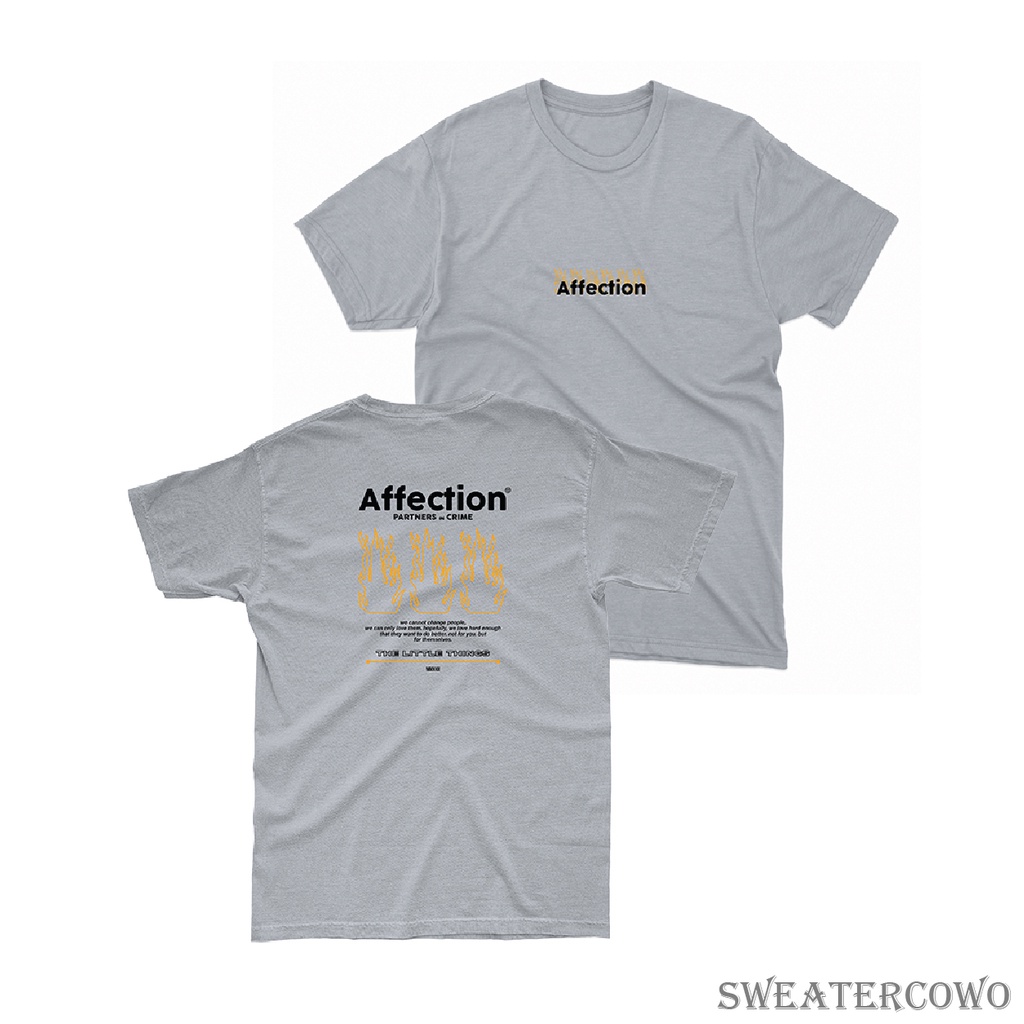 Aviotic Tshirt / Kaos Lengan Pendek AFFECTION ( Sablon ) Unisex Pria &amp; Wanita