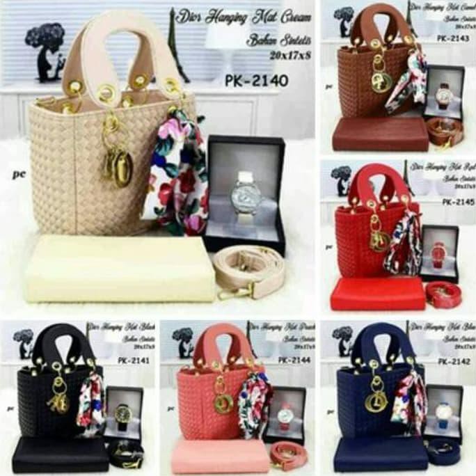 1207G Tas Murah/Tas Lokal/ Tas Paket Murah/ Dior Anyam Scarf Buy