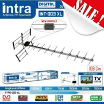 INTRA INT-003 Solid Alumunium/Antena antene TV digital + Kabel Jek 13m TOP***