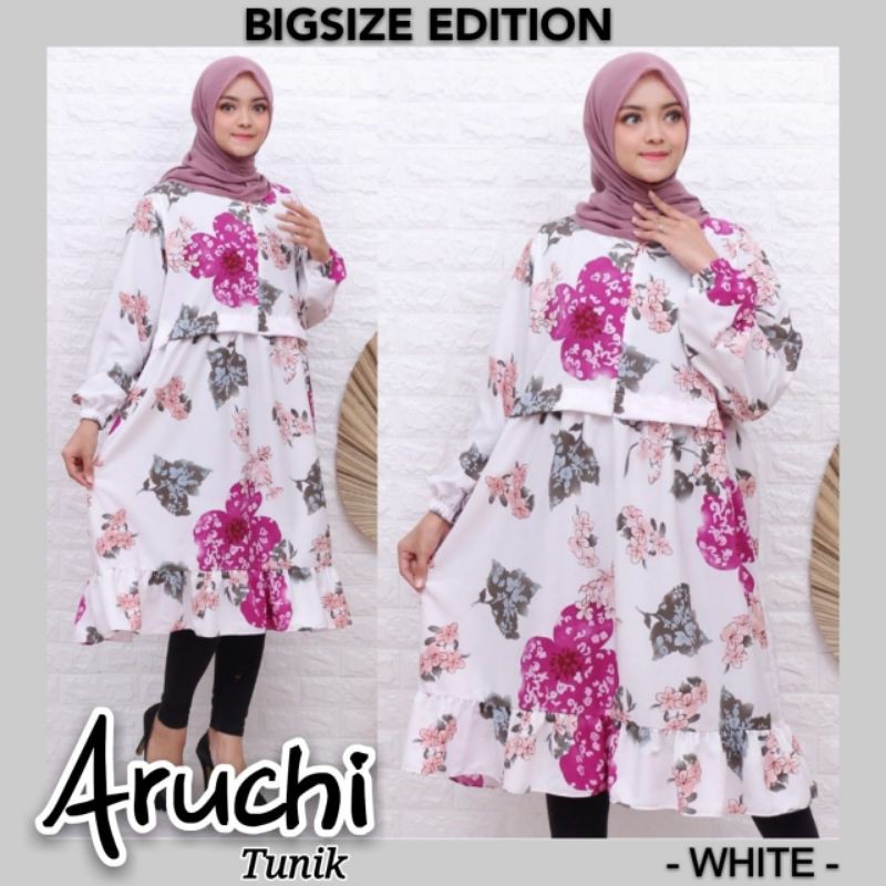 BISA COD TUNIK JUMBO ARUCHI UK XXL XL