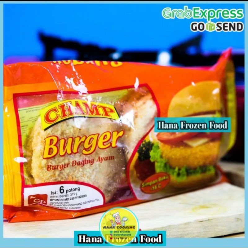 

BURGER CHAMP 315 GR MAKANAN BEKU MURAH