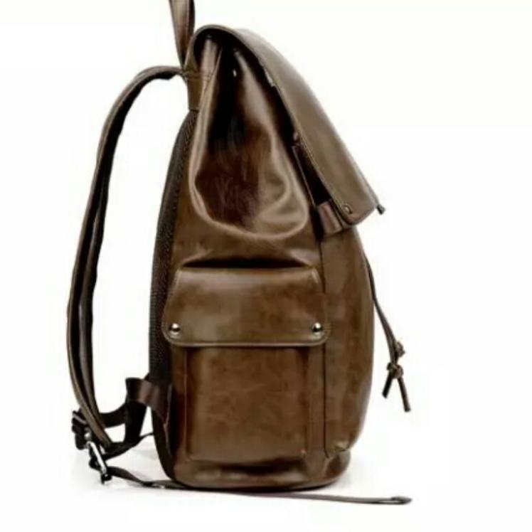 SHOPEE MALL Tas Ransel Kulit IAC Joker Backpack Up to 15 inch - Tas Pria Tas Wanita Daypack -  Ranse