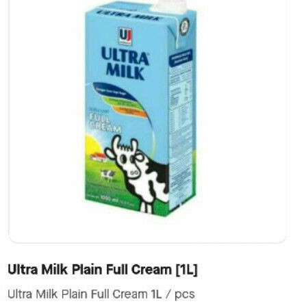 

Ultra Milk Plain Full Cream 1L