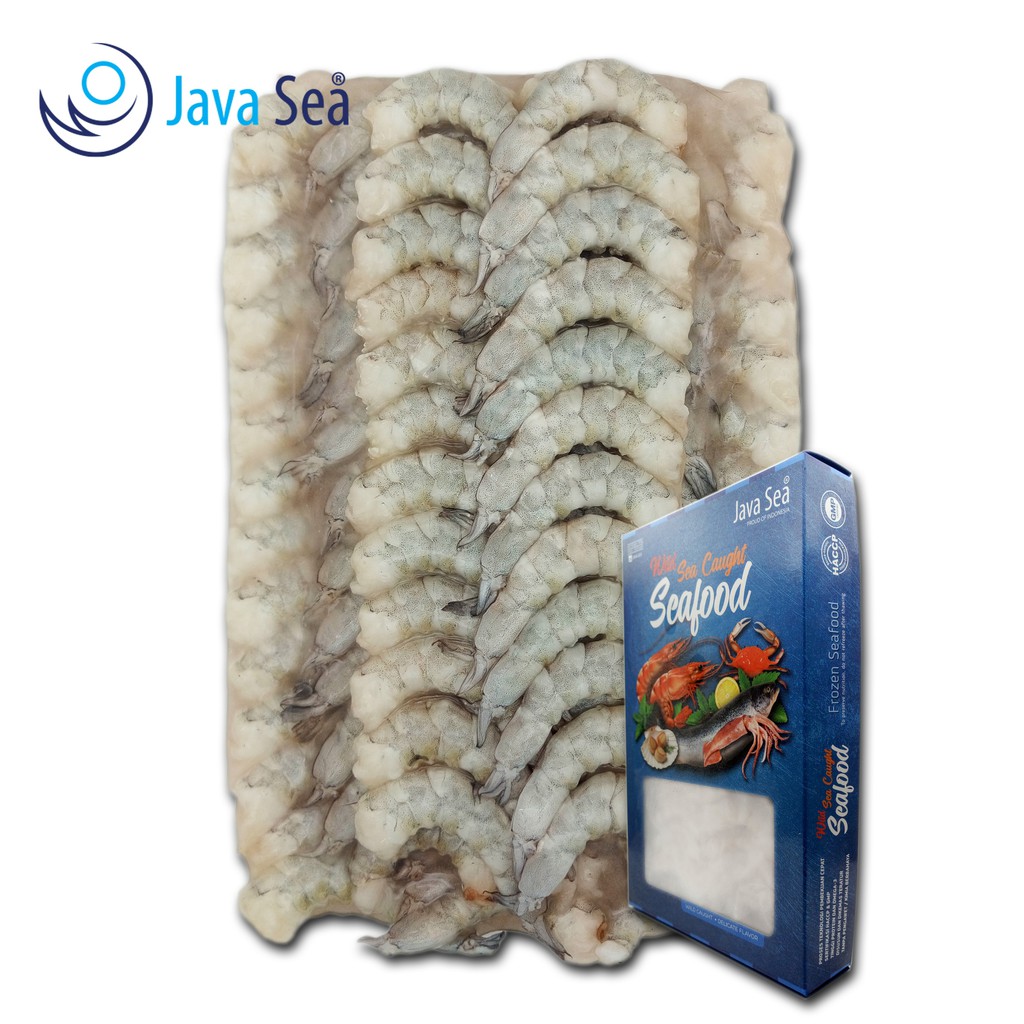 

JAVA SEA Udang Vanamei Kupas Beku PUD V 40/50 pack 1kg