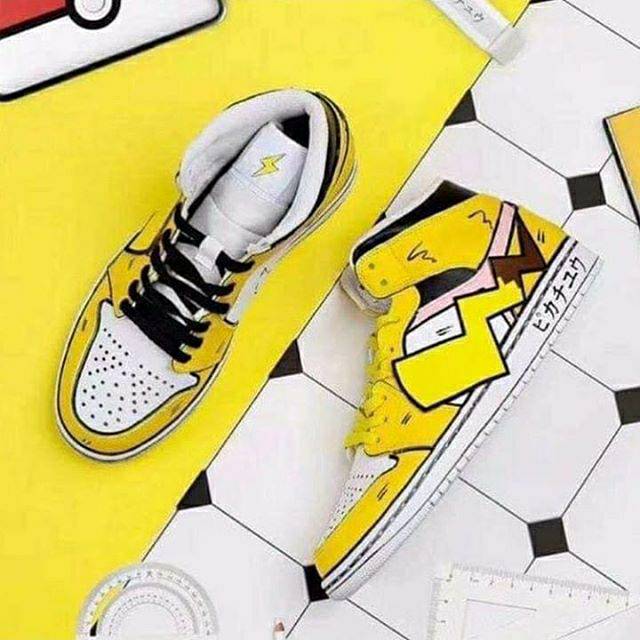 Sepatu Nike Air Jordan 1 Yellow White Electric kuning putih Premium original sneakers