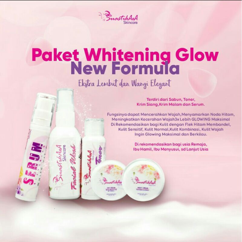 cream putih glowing GRATIS SERUM Suastikana Skincare