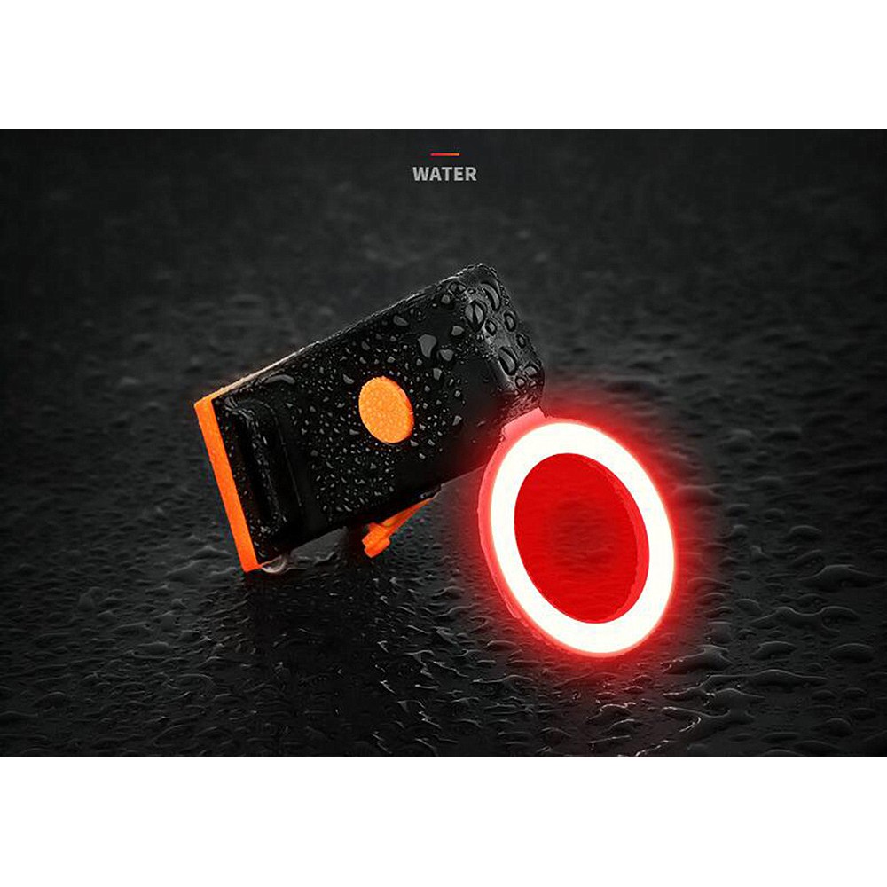 Zacro Lampu Sepeda Tail Light LED Bicycle Circle USB Charging - ZHA0097-Black