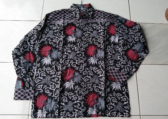 Batik Couple_maora Sania Ruffle Batik Couple Ori Ndoro Jowi Dnt Couple Gamis Kemeja Panjang Rp 120rb