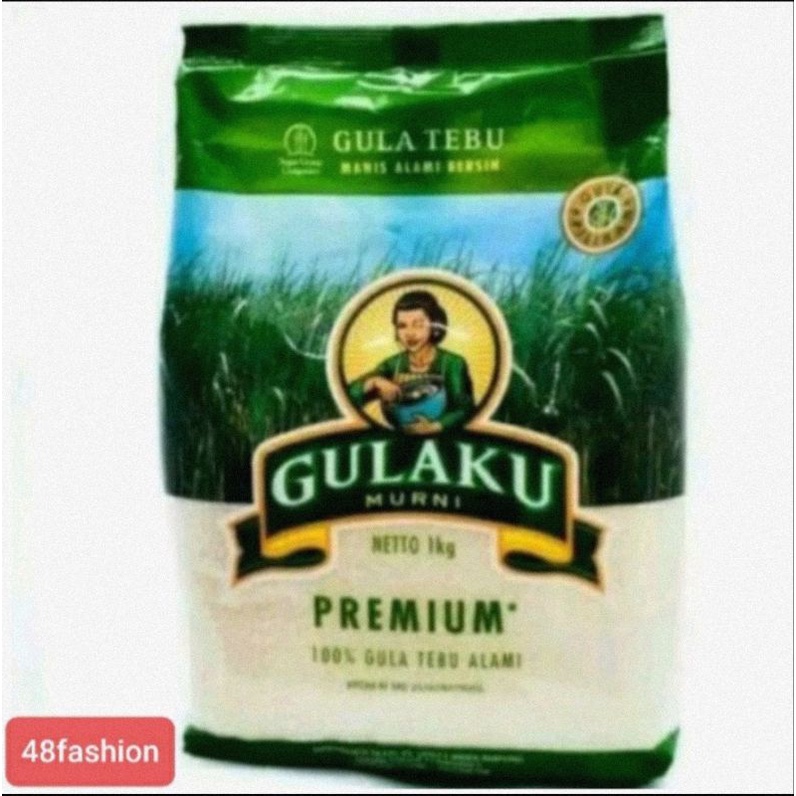 

gulaku murni gula tebu manis alami kemasan 1 kg.