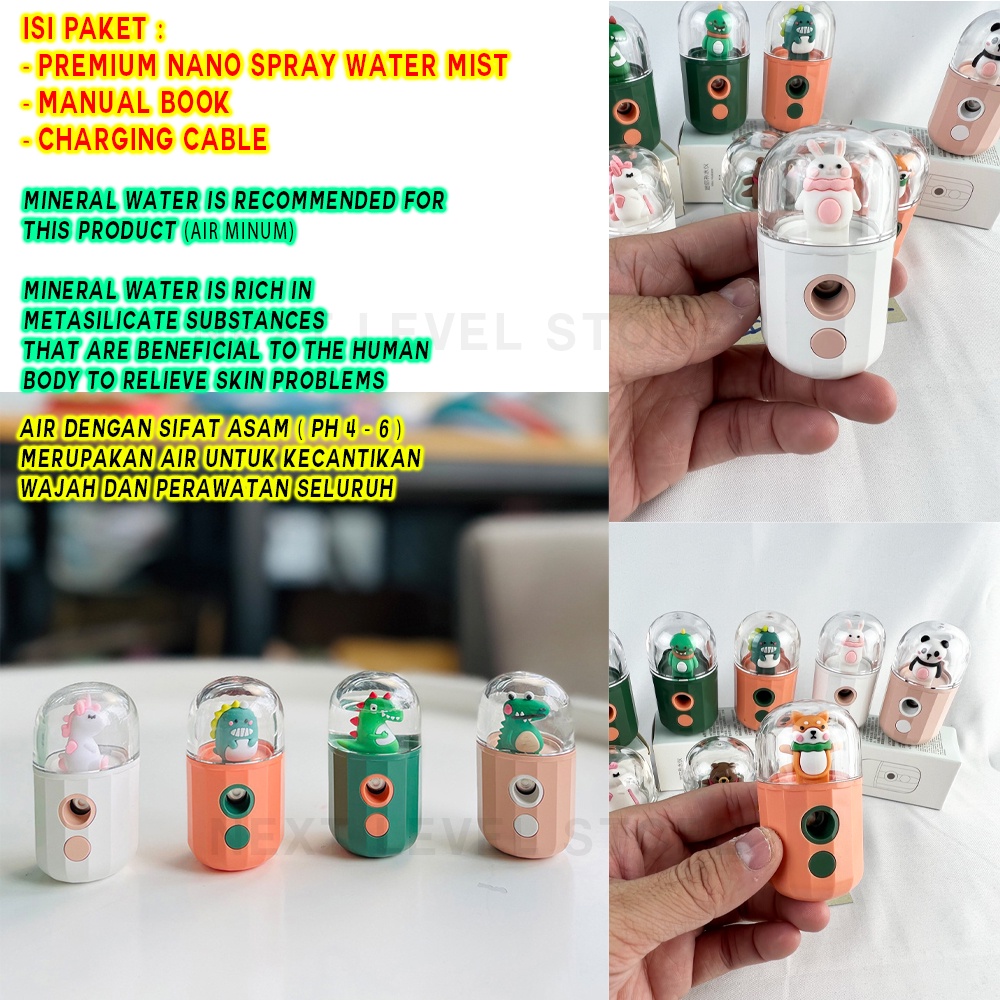 Premium Cute Mini Nano Spray Water Mist Portable Beauty Face Mist - V2 - ORIGINAL