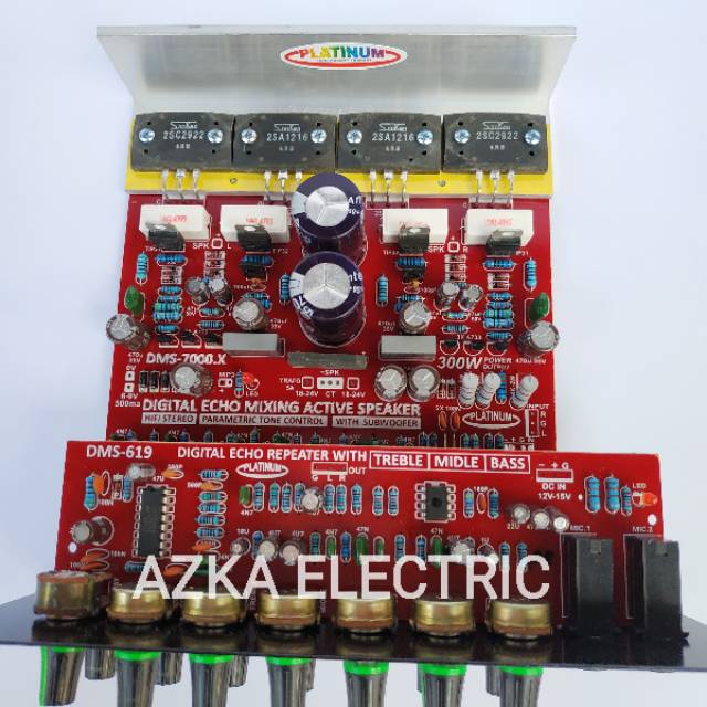 Kit Power Amplifier Speaker Aktif Plus Digital Echo Mixing DMS 7000