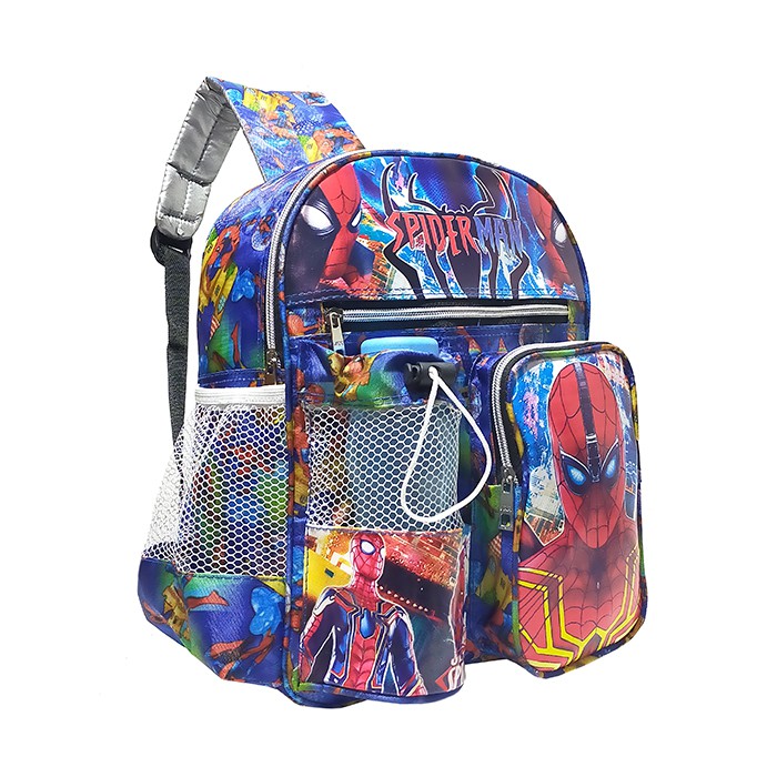 Tas Ransel anak Sekolah PAUD/TK karakter SPIDERMAN free botol // Tas ransel SPIDERMAN TERMURAH!!