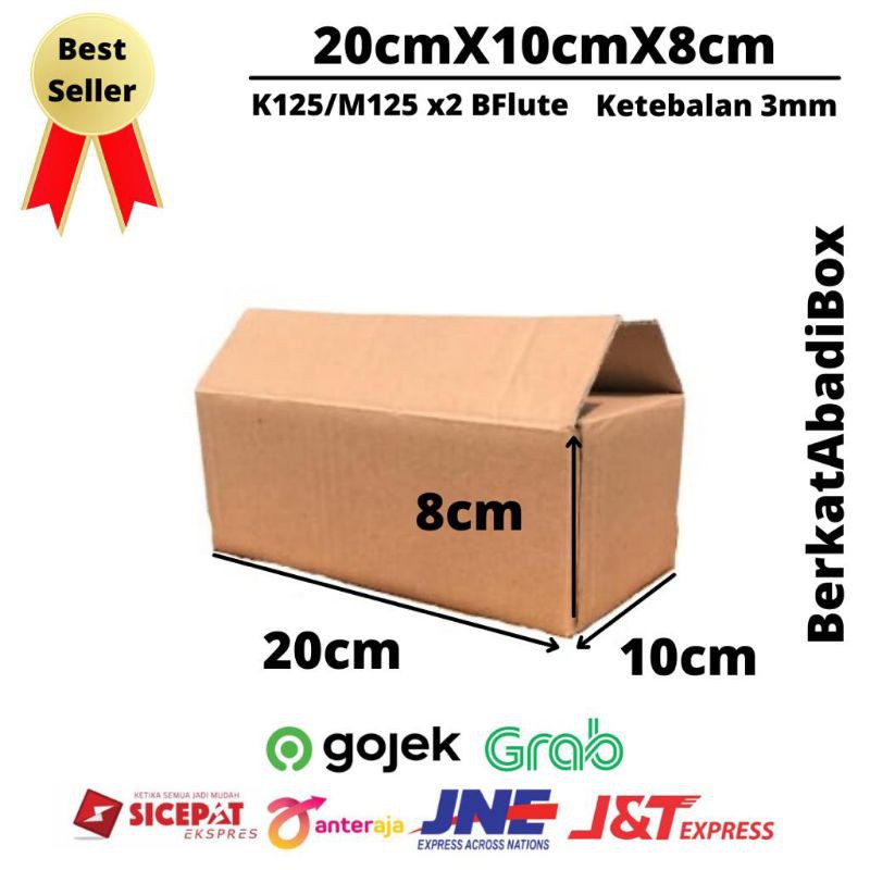 

KARDUS POLOS ATAU KARTON BOX 20 x 10 x 8 cm